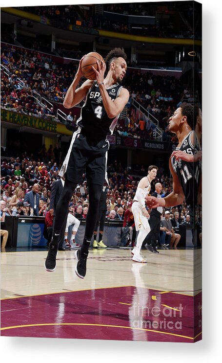 Nba Pro Basketball Acrylic Print featuring the photograph Derrick White by David Liam Kyle