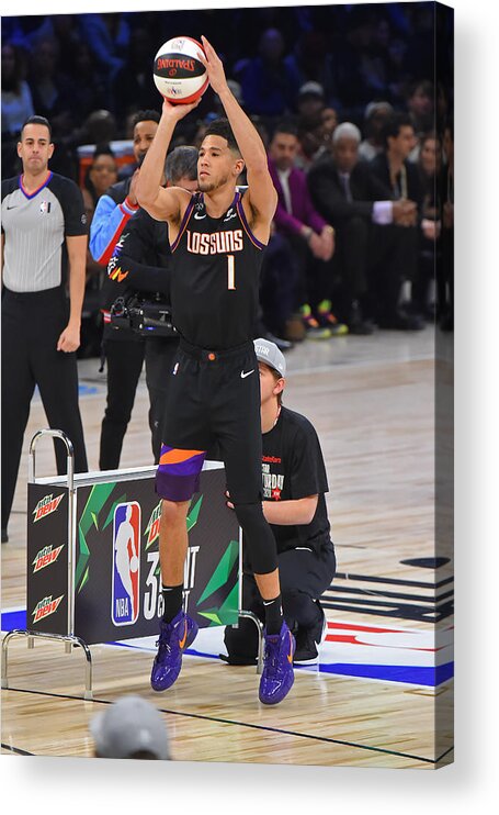 Devin Booker Acrylic Print featuring the photograph Devin Booker by Bill Baptist