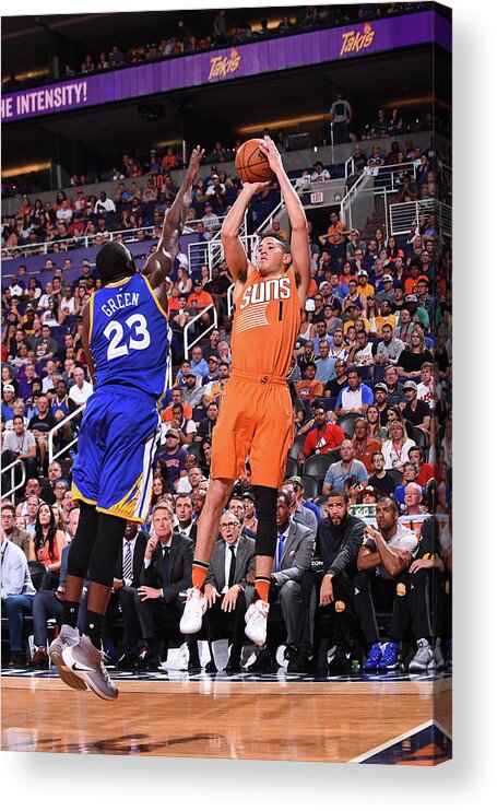 Nba Pro Basketball Acrylic Print featuring the photograph Devin Booker by Noah Graham