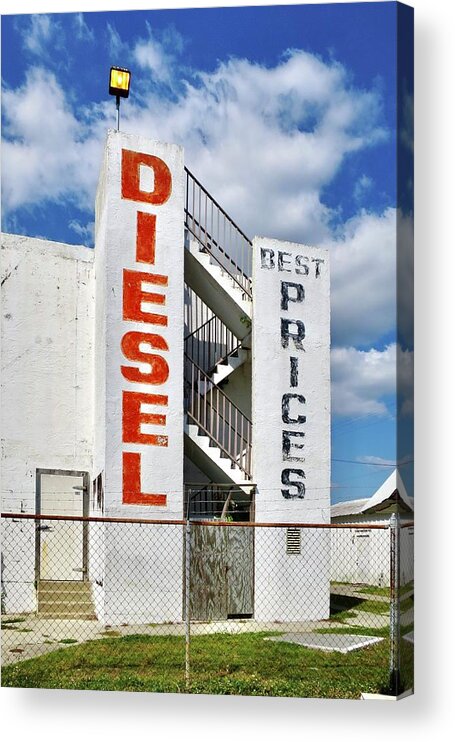 Diesel Acrylic Print featuring the photograph Diesel by Sarah Lilja