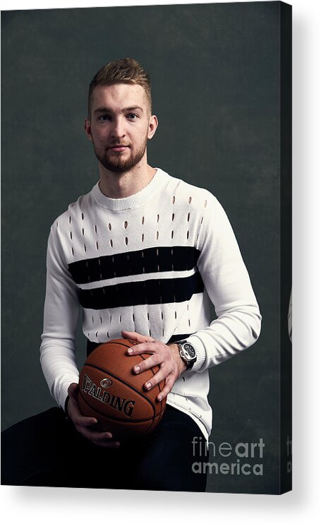 Domantas Sabonis Acrylic Print featuring the photograph Domantas Sabonis by Jennifer Pottheiser