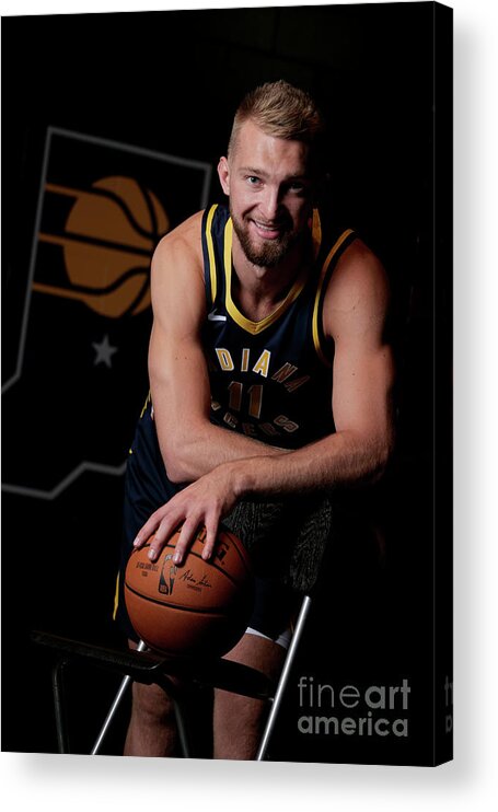 Media Day Acrylic Print featuring the photograph Domantas Sabonis by Ron Hoskins
