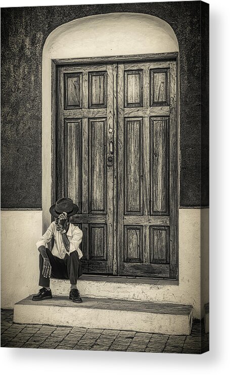 Guatemalan Acrylic Print featuring the photograph Door in Guatemala by Tatiana Travelways