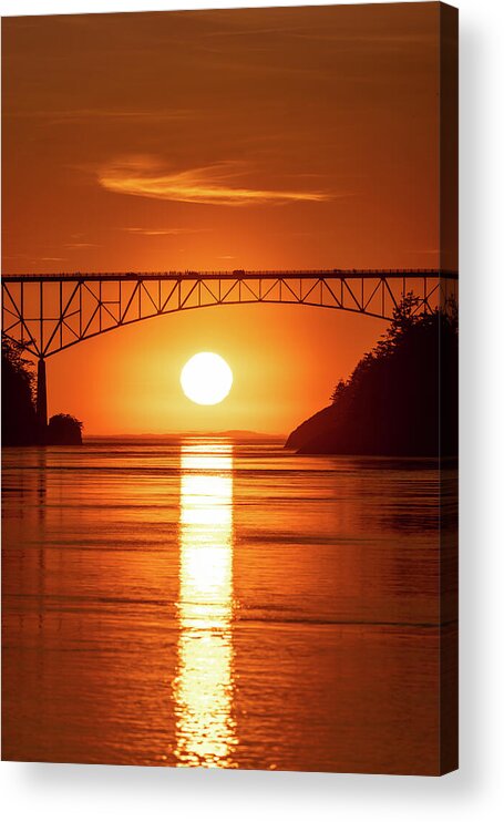 Sunset Acrylic Print featuring the photograph Dotting the i by Gary Skiff