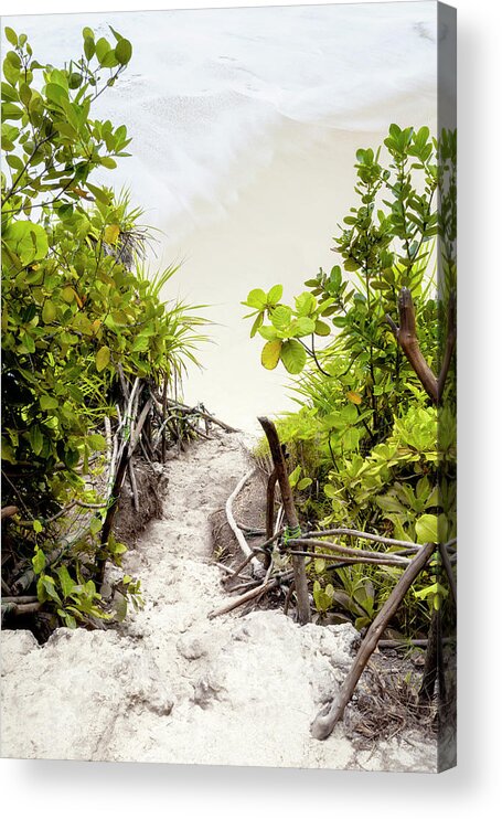 Bali Acrylic Print featuring the photograph Dreamy Bali - Beach Path by Philippe HUGONNARD