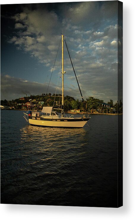 Drop The Sails Acrylic Print featuring the photograph Drop the sails by Micah Offman