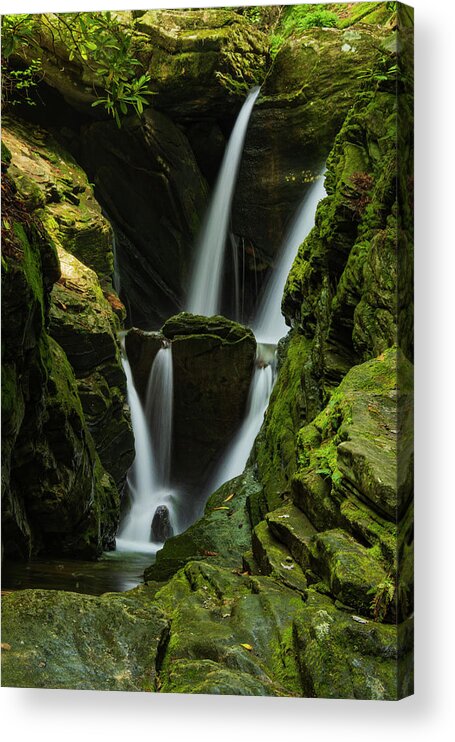 Blue Ridge Mountains Acrylic Print featuring the photograph Duggars Creek Falls 1 by Melissa Southern
