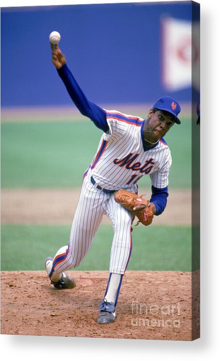 Dwight Gooden Acrylic Print featuring the photograph Dwight Gooden by Rich Pilling