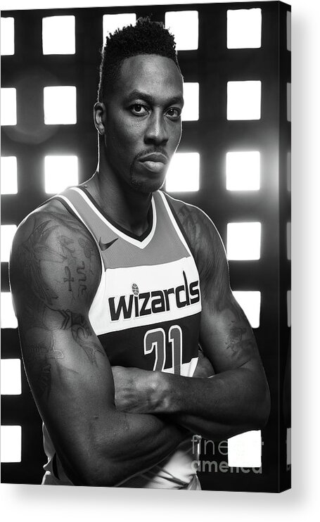Media Day Acrylic Print featuring the photograph Dwight Howard by Stephen Gosling