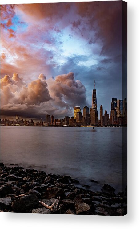 Dynamic Clouds Acrylic Print featuring the photograph Dynamic Clouds by Kevin Plant