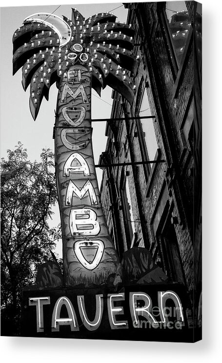 Toronto Acrylic Print featuring the photograph El Mocambo in Black and White by Lenore Locken