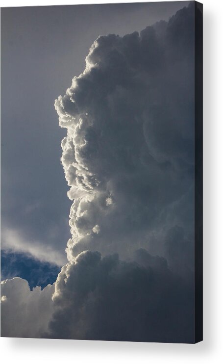 Nebraskasc Acrylic Print featuring the photograph Elements of Light and Storm 003 by NebraskaSC