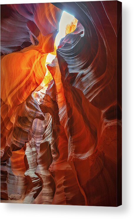 Antelope Canyon Acrylic Print featuring the photograph February 2023 Stairway to Heaven by Alain Zarinelli