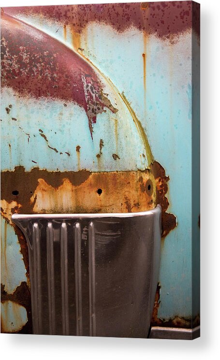 Abstract Acrylic Print featuring the photograph Fender Abstract by Jani Freimann