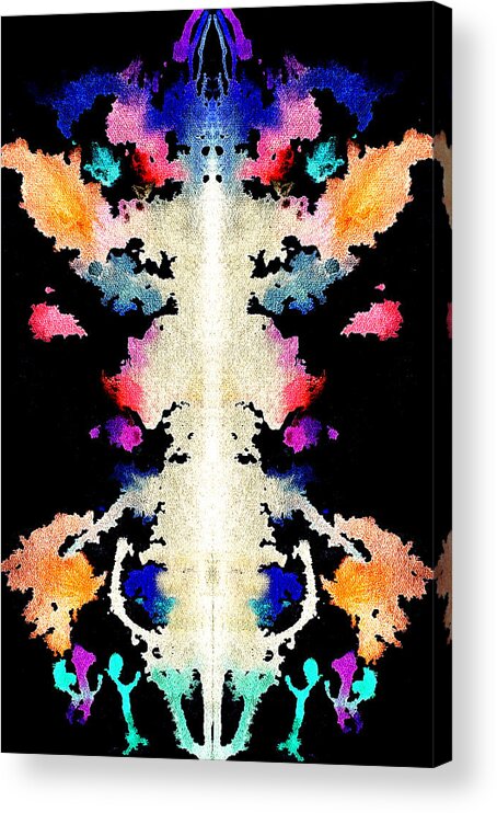 Abstract Acrylic Print featuring the painting Fire Starter by Stephenie Zagorski