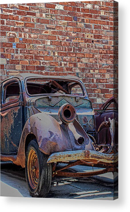 Bricks Acrylic Print featuring the photograph Rust in Goodland by Lynn Sprowl