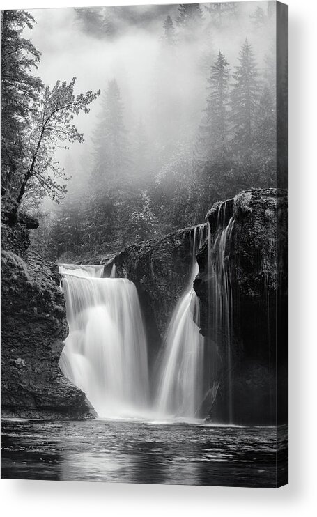 Foggy Falls Acrylic Print featuring the photograph Foggy Falls OP Cover by Darren White