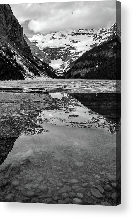 Canada Acrylic Print featuring the photograph Frozen Lake, Alberta, Canada by Mark Llewellyn