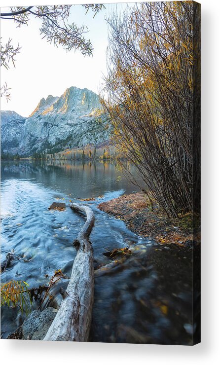 Fall Acrylic Print featuring the photograph Gate To Silver Lake by Jonathan Nguyen