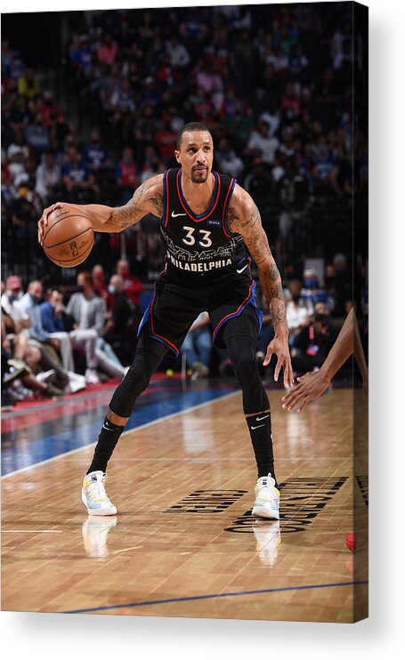 Playoffs Acrylic Print featuring the photograph George Hill by David Dow