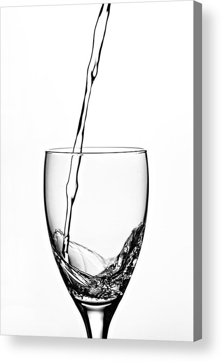 Liquid Acrylic Print featuring the photograph Glass Half Full by Carmen Kern
