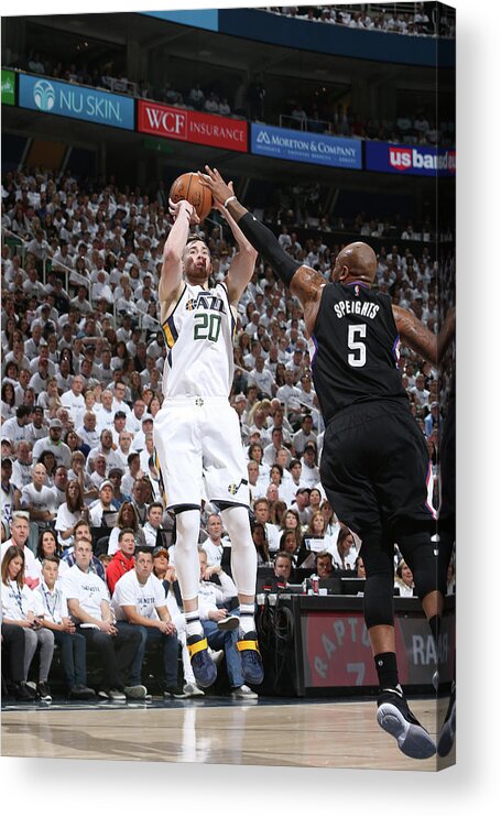 Gordon Hayward Acrylic Print featuring the photograph Gordon Hayward by Melissa Majchrzak