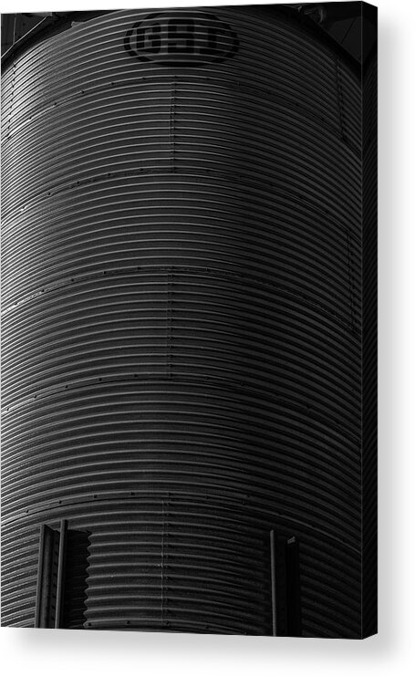Museum Quality Acrylic Print featuring the photograph Grain Elevator in Shadows No. 3 by Bruce Davis