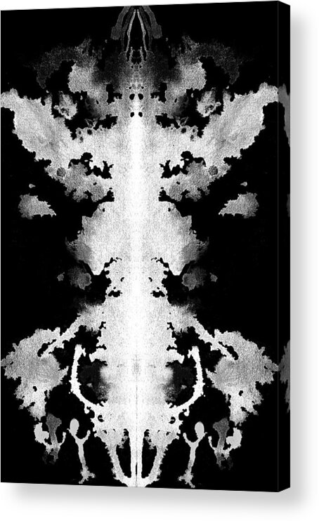 Abstract Acrylic Print featuring the painting Hidden Hurts by Stephenie Zagorski