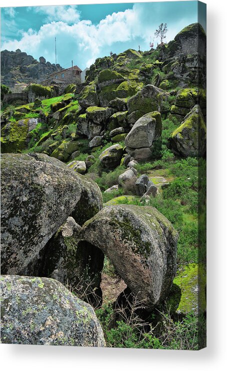 Portugal Acrylic Print featuring the photograph Hiking to the Village of Monsanto in Portugal by Angelo DeVal