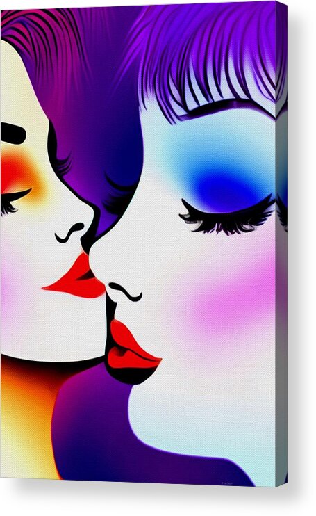  Acrylic Print featuring the digital art Hot and Cold by Michelle Hoffmann