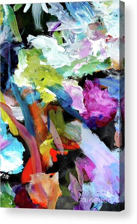 Abstract Acrylic Print featuring the painting If Only by John Clark