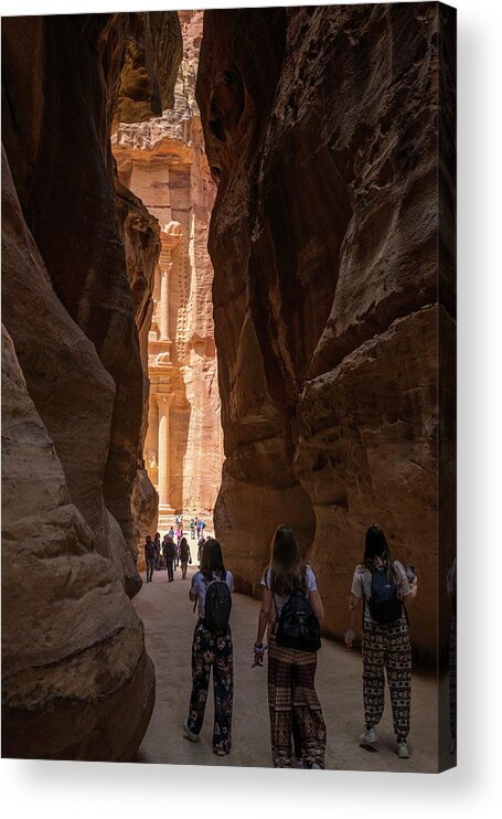  Petra Acrylic Print featuring the photograph Into the Light by Dubi Roman