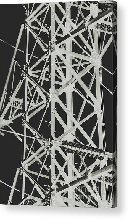 Structure Acrylic Print featuring the photograph Inversion to the Beam by Jorgo Photography