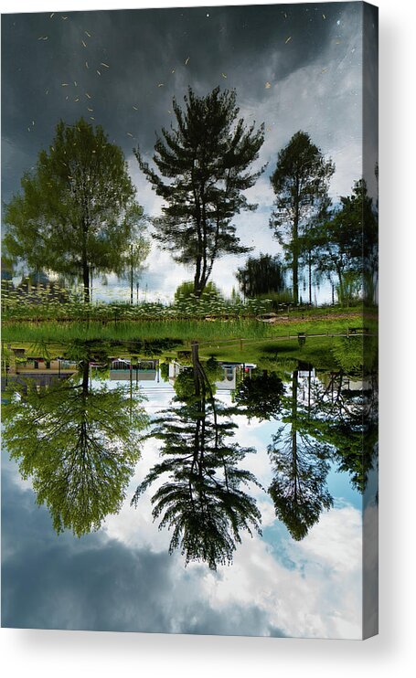 Rhode Island Acrylic Print featuring the photograph Inverted Sky by Christopher Brown