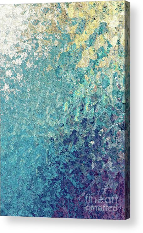Blue Acrylic Print featuring the painting Isaiah 12 2. My Strength And Song. by Mark Lawrence