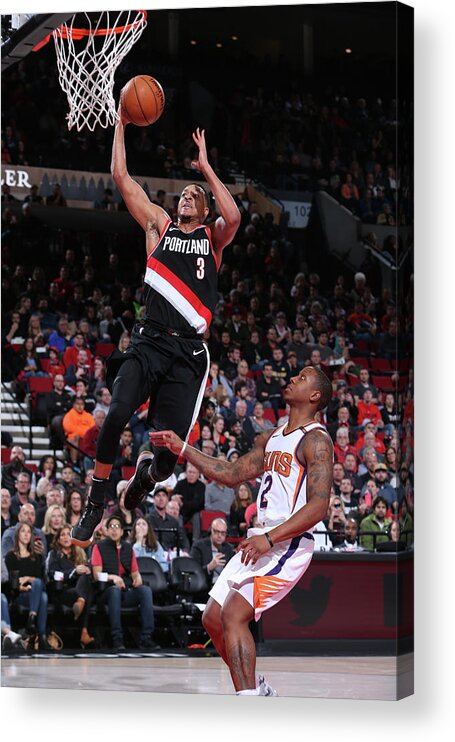 Cj Mccollum Acrylic Print featuring the photograph Isaiah Canaan and C.j. Mccollum by Sam Forencich