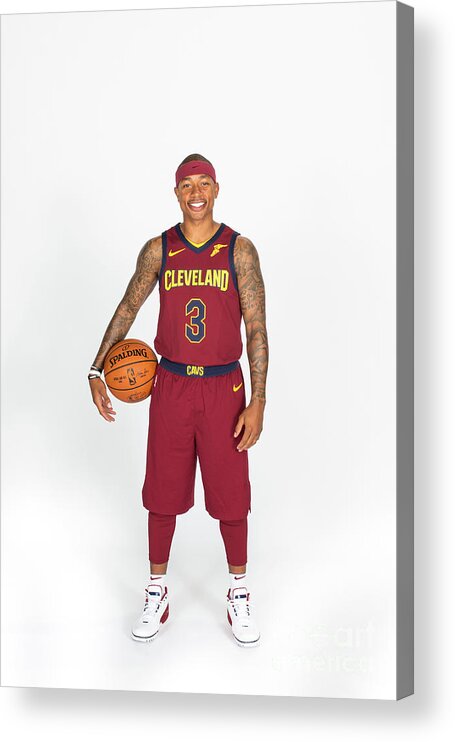 Media Day Acrylic Print featuring the photograph Isaiah Thomas by Michael J. Lebrecht Ii