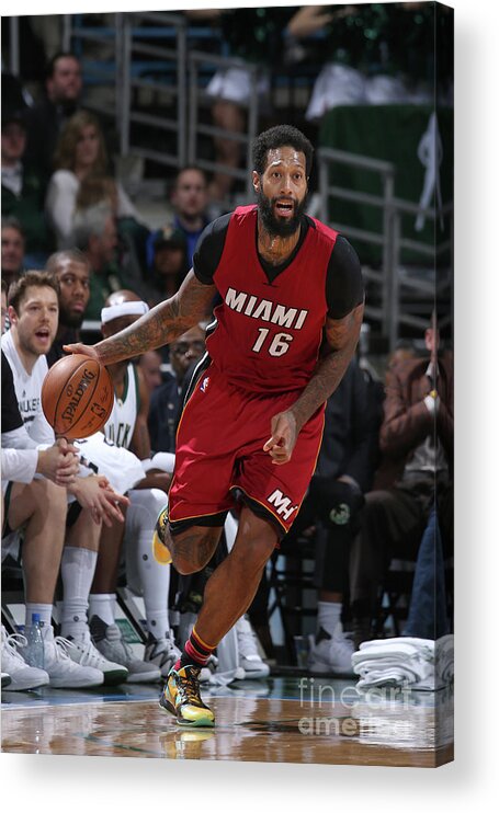 Nba Pro Basketball Acrylic Print featuring the photograph James Johnson by Gary Dineen