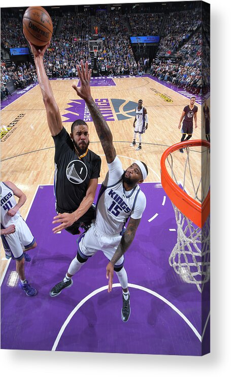 Javale Mcgee Acrylic Print featuring the photograph Javale Mcgee and Demarcus Cousins by Rocky Widner