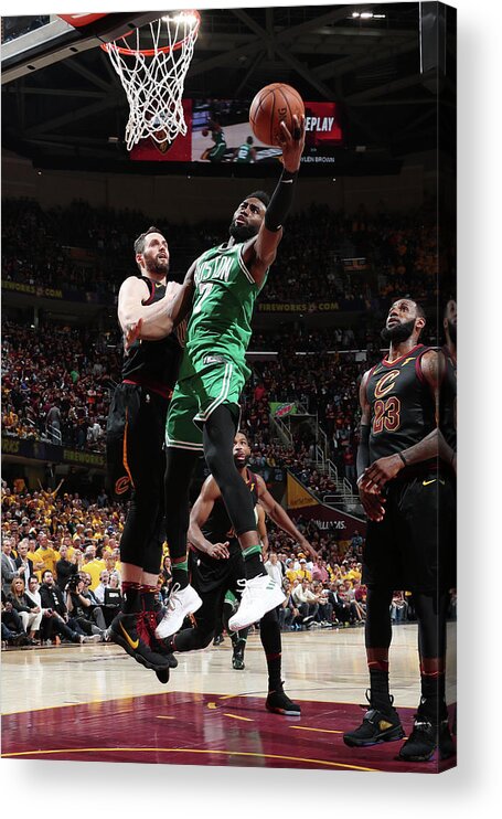 Playoffs Acrylic Print featuring the photograph Jaylen Brown by Nathaniel S. Butler