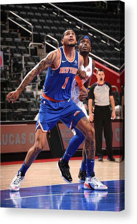 Obi Toppin Acrylic Print featuring the photograph Jerami Grant by Chris Schwegler