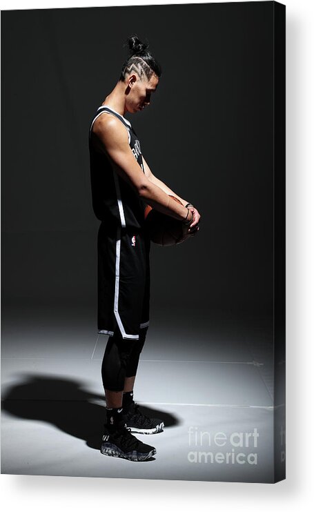 Media Day Acrylic Print featuring the photograph Jeremy Lin by Nathaniel S. Butler