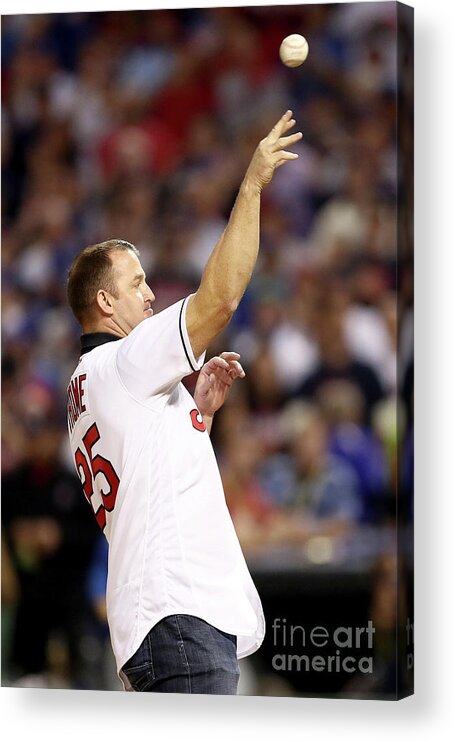 Three Quarter Length Acrylic Print featuring the photograph Jim Thome by Elsa