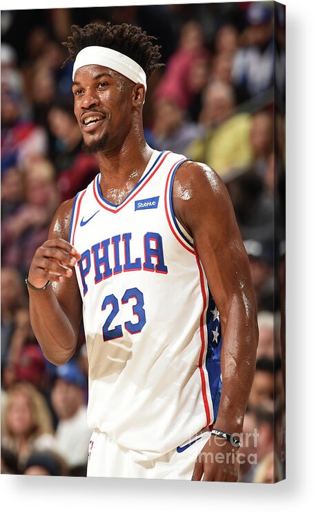 Nba Pro Basketball Acrylic Print featuring the photograph Jimmy Butler by David Dow
