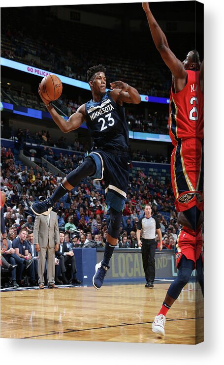 Smoothie King Center Acrylic Print featuring the photograph Jimmy Butler by Layne Murdoch Jr.