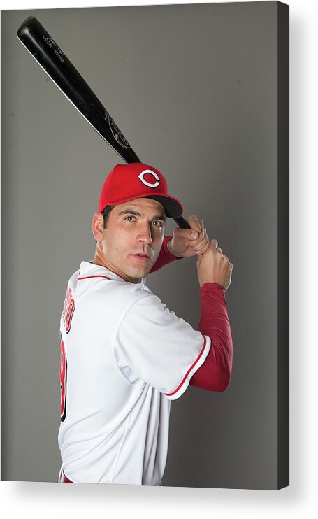American League Baseball Acrylic Print featuring the photograph Joey Votto by Mike Mcginnis