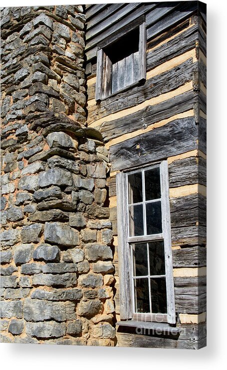 Cades Cove Acrylic Print featuring the photograph John Oliver Cabin 6 by Phil Perkins