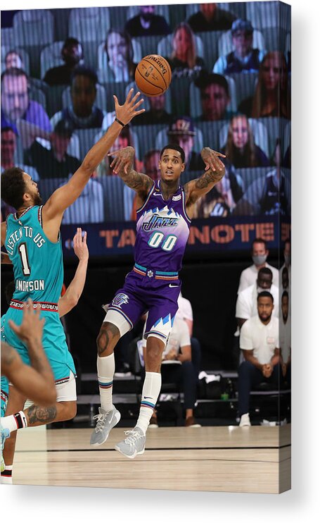 Nba Pro Basketball Acrylic Print featuring the photograph Jordan Clarkson by Joe Murphy