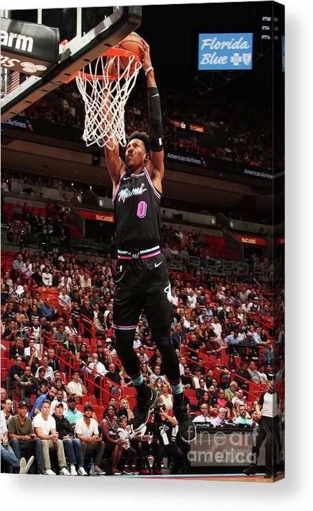 Nba Pro Basketball Acrylic Print featuring the photograph Josh Richardson by Issac Baldizon