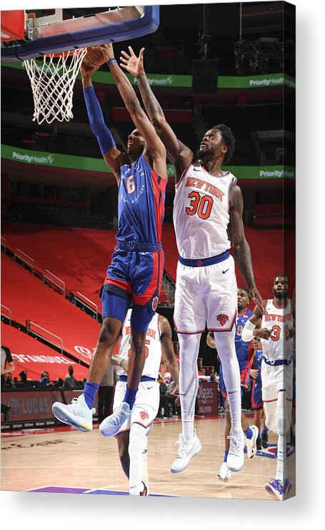 Nba Pro Basketball Acrylic Print featuring the photograph Julius Randle by Chris Schwegler